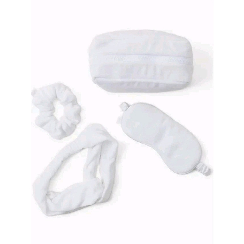 Barefoot Dreams CozyTerry 4 Piece Resort Spa Set White Sea Salt